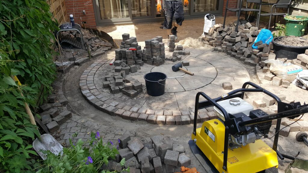 Bestrating van de tuin